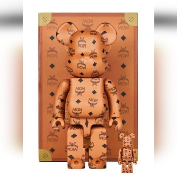 Medicom 400% + 100% Bearbrick ~ MCM Be@rbrick(2 bears) - Picture 2 of 8